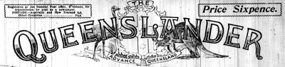 Title header for the newspaper "The Queenslander" ca.1904