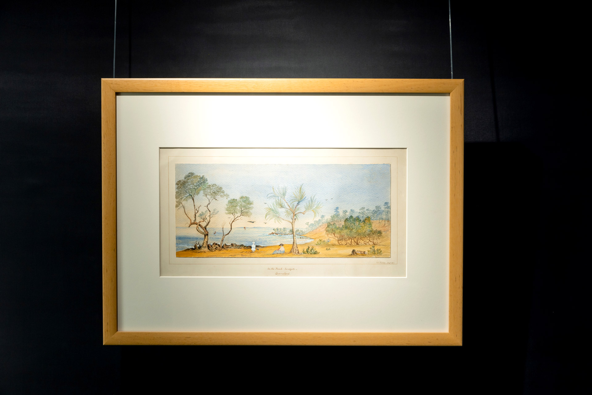 The painting depicts the small seaside resort of Sandgate.