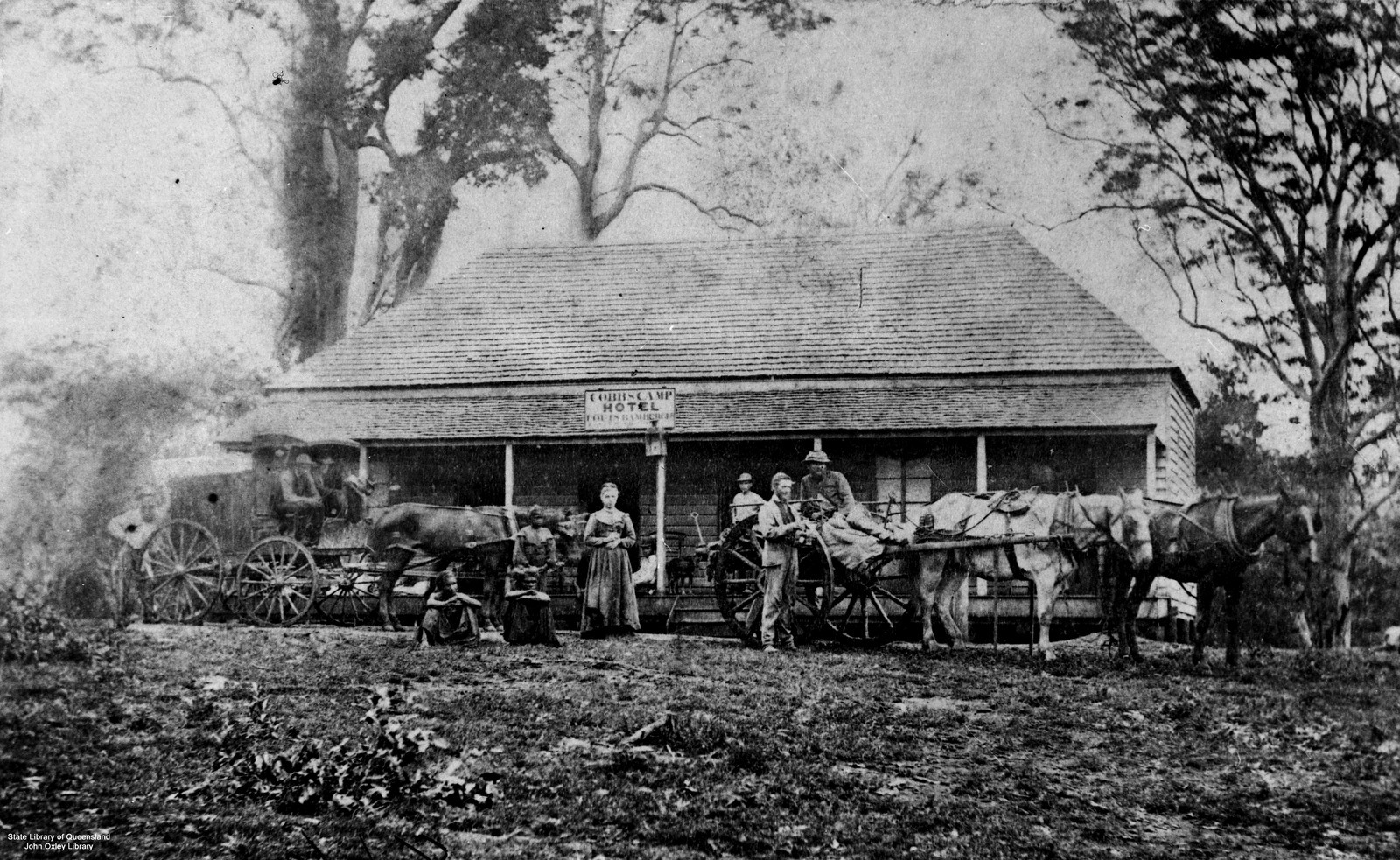Cobb's Camp Hotel at Woombye, Queensland, ca. 1872. 