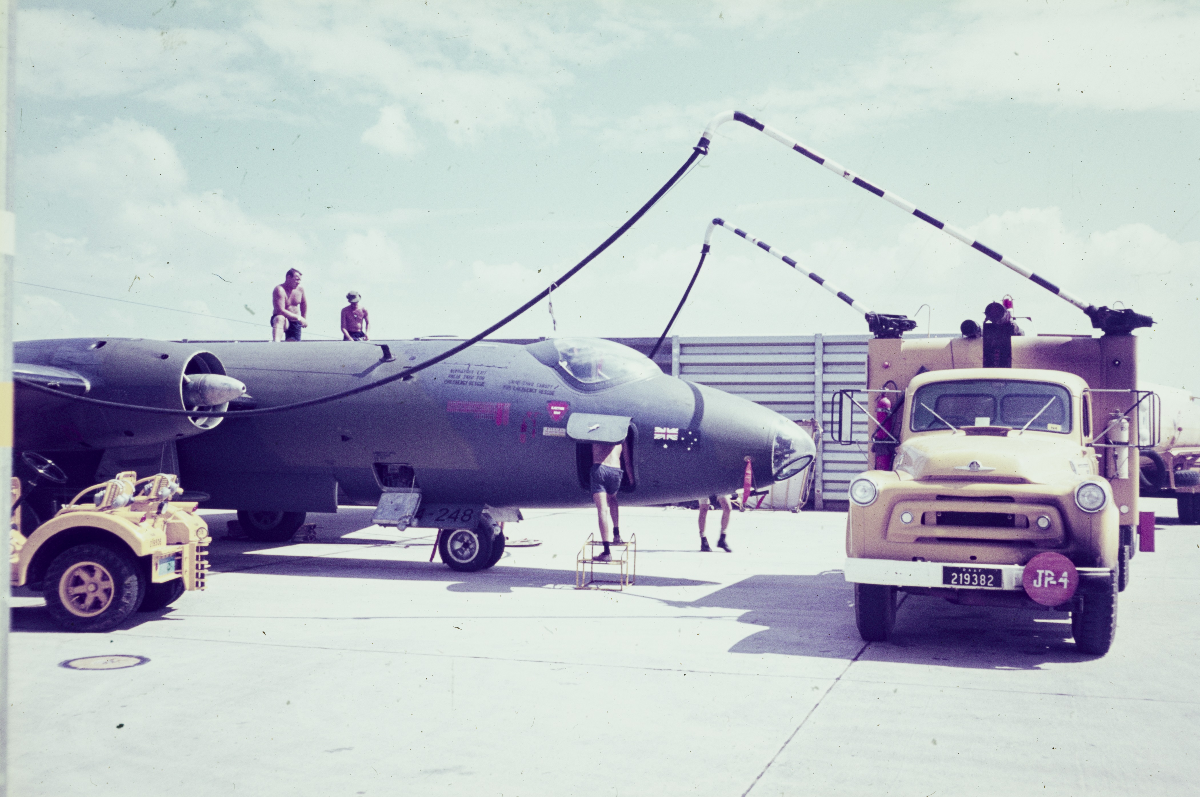 2 Refueling a Canberra Bomber on the 2 Squadron flight line, Phan Rang, Vietnam.