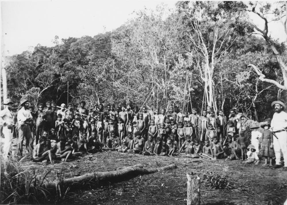 Aboriginal families from the Bloomfield River Mission, ca. 1884
