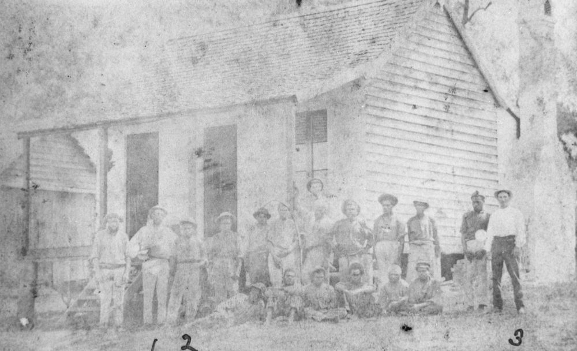Australian South Sea Islanders at Windaroo sugar plantation, Logan City, Queensland, ca. 1890  Photographer unknown John Oxley Library, State Library of Queensland Negative no. 190513