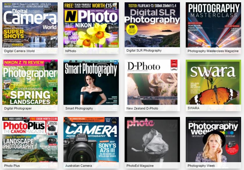 Photography magazines available in PressReader