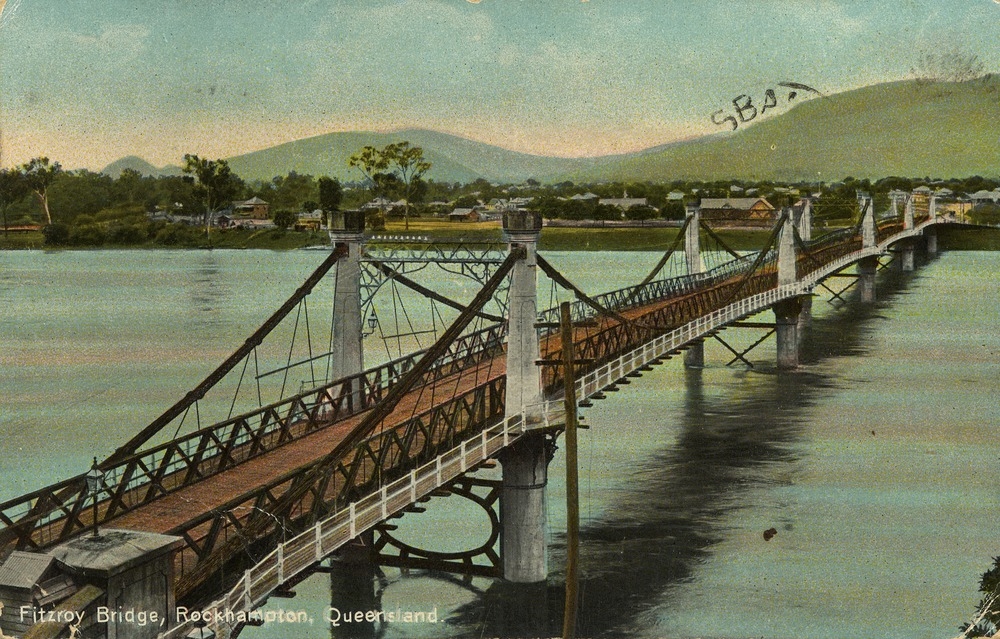 Fitzroy Bridge over the Fitzroy River, Rockhampton, Queensland, ca. 1908