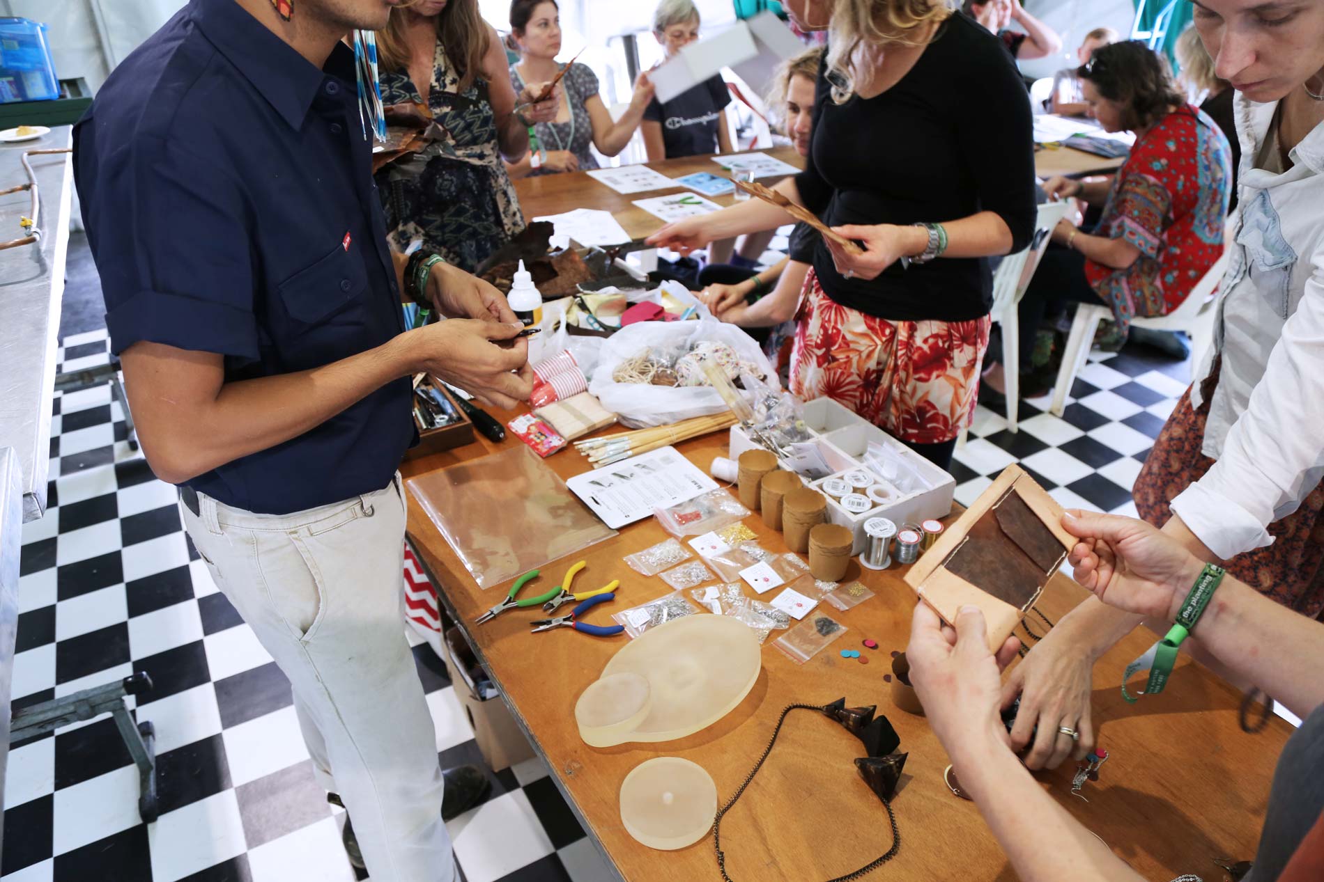 Workshop at the Edge in the State Library.