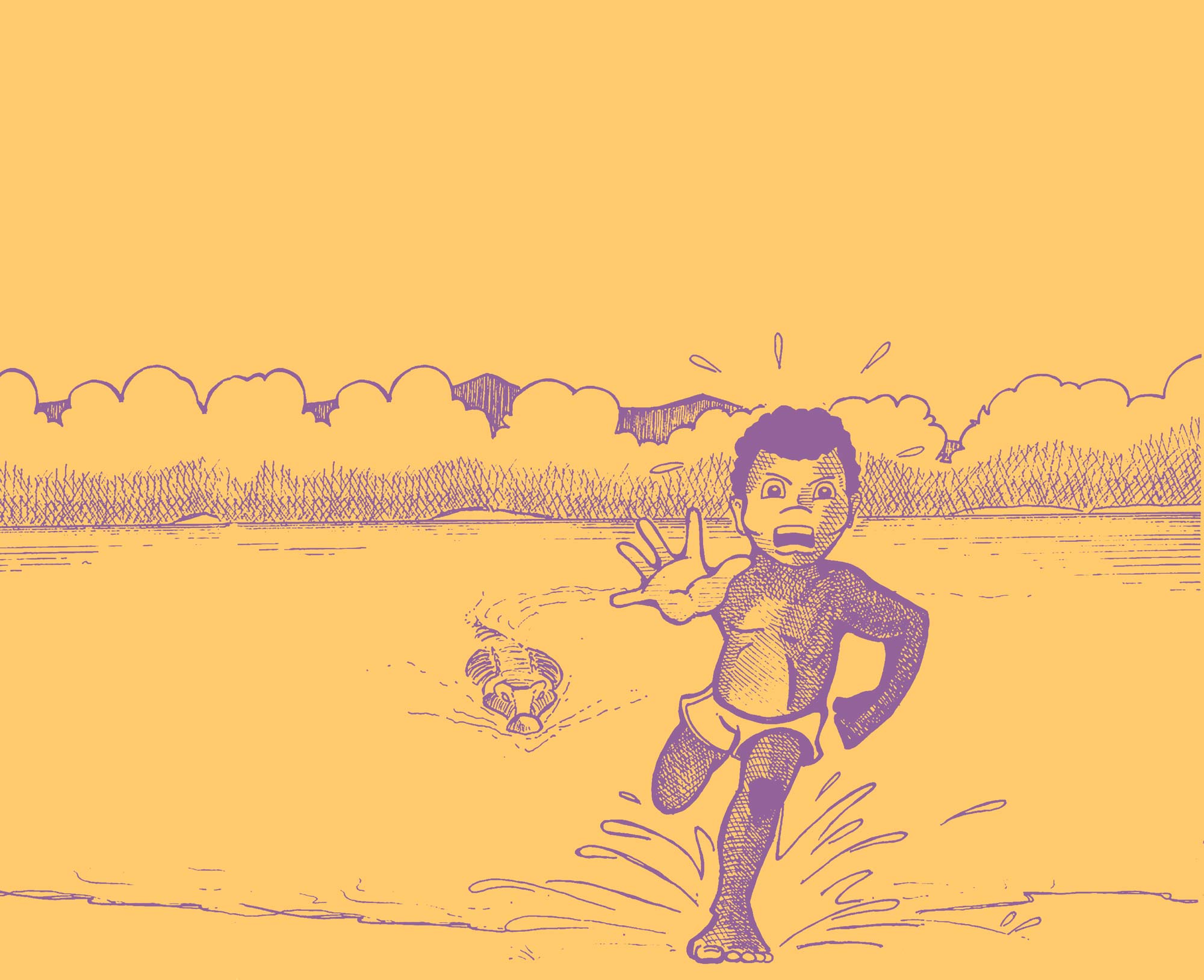 Digitally adapted from an illustration in the 'The crocodile'