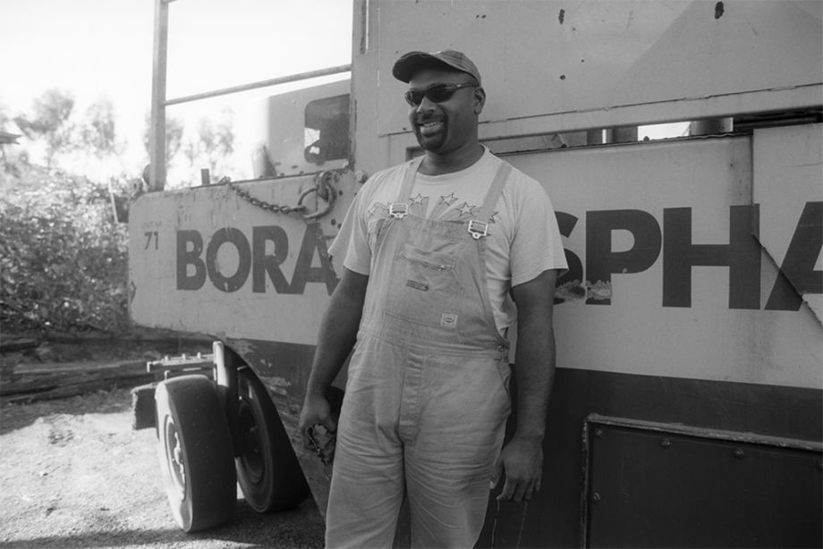 Ken Backo, a machine operator for Boral Limited in Lakes Creek, Rockhampton, Queensland