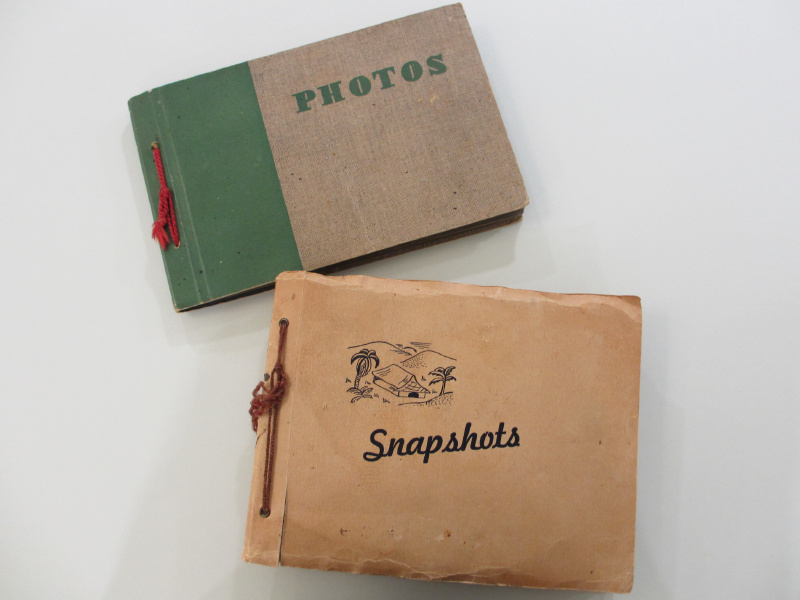 Two of four photograph albums recently acquired by State Library of Queensland, belonging to Lt Patrick McHughMcHugh