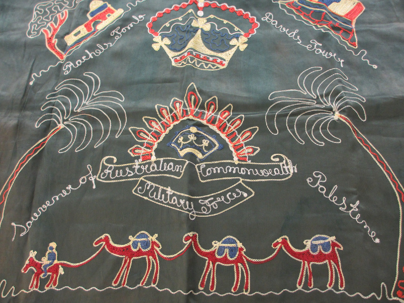 World War II souvenir textile brought home by Lt Patrick McHugh