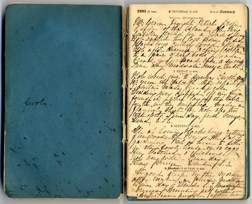 OM81-120 Mary Watson Diaries 1 Jan 1881 - 10 Oct 1881.