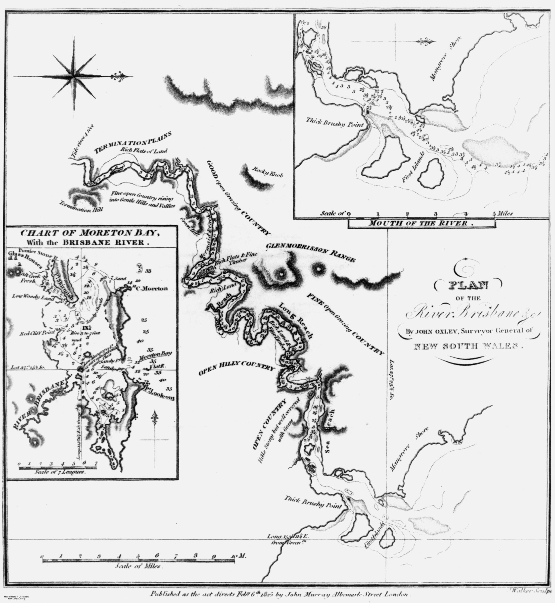 Map of Brisbane River 1823