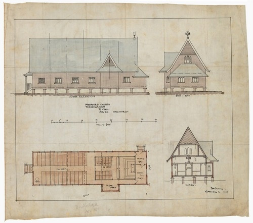 Proposed Church, Toogoolawah [architectural drawing]