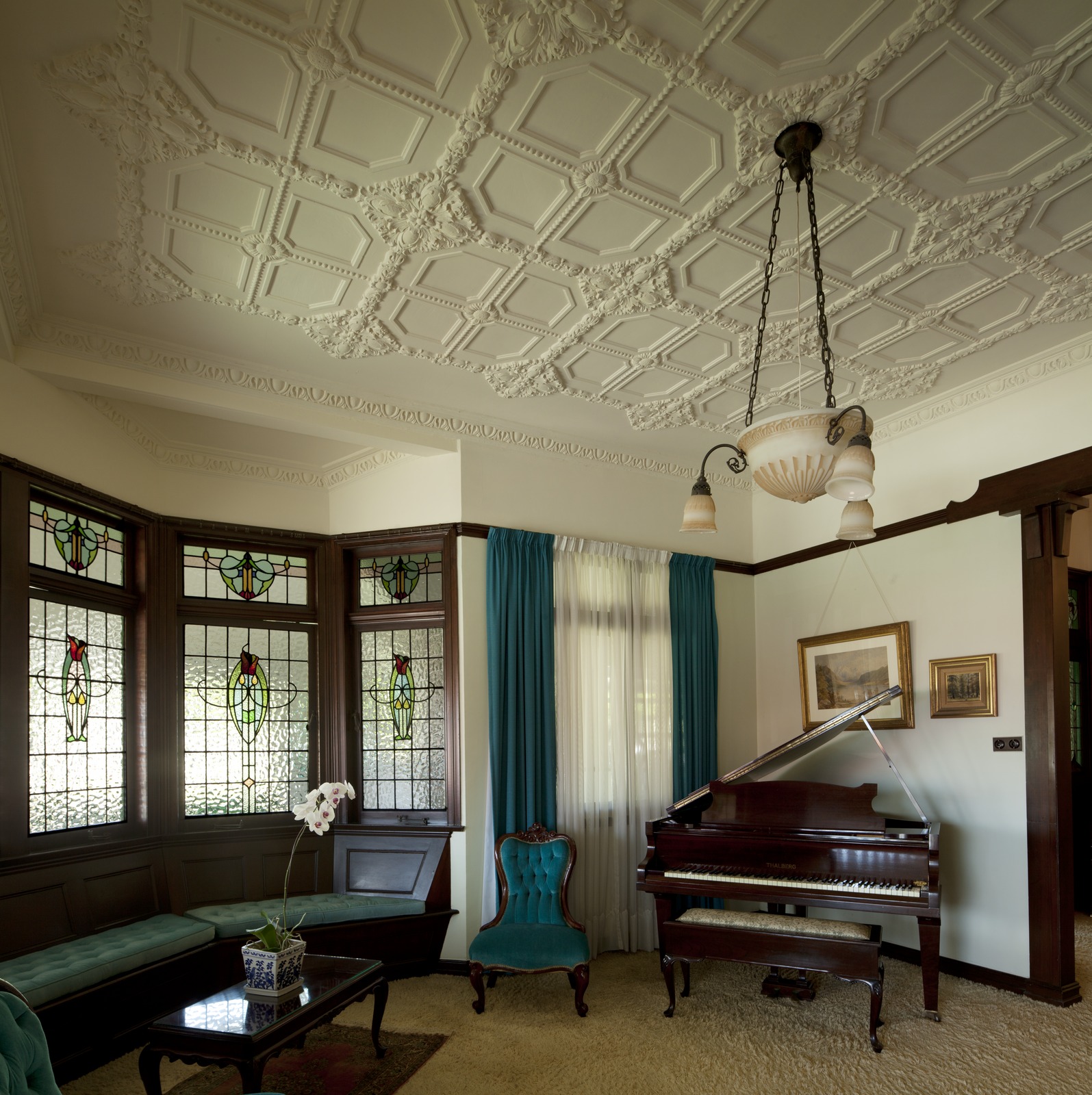Photograph by Richard Stringer of interior of Clonlara, a historic house at Clayfield, 2018.