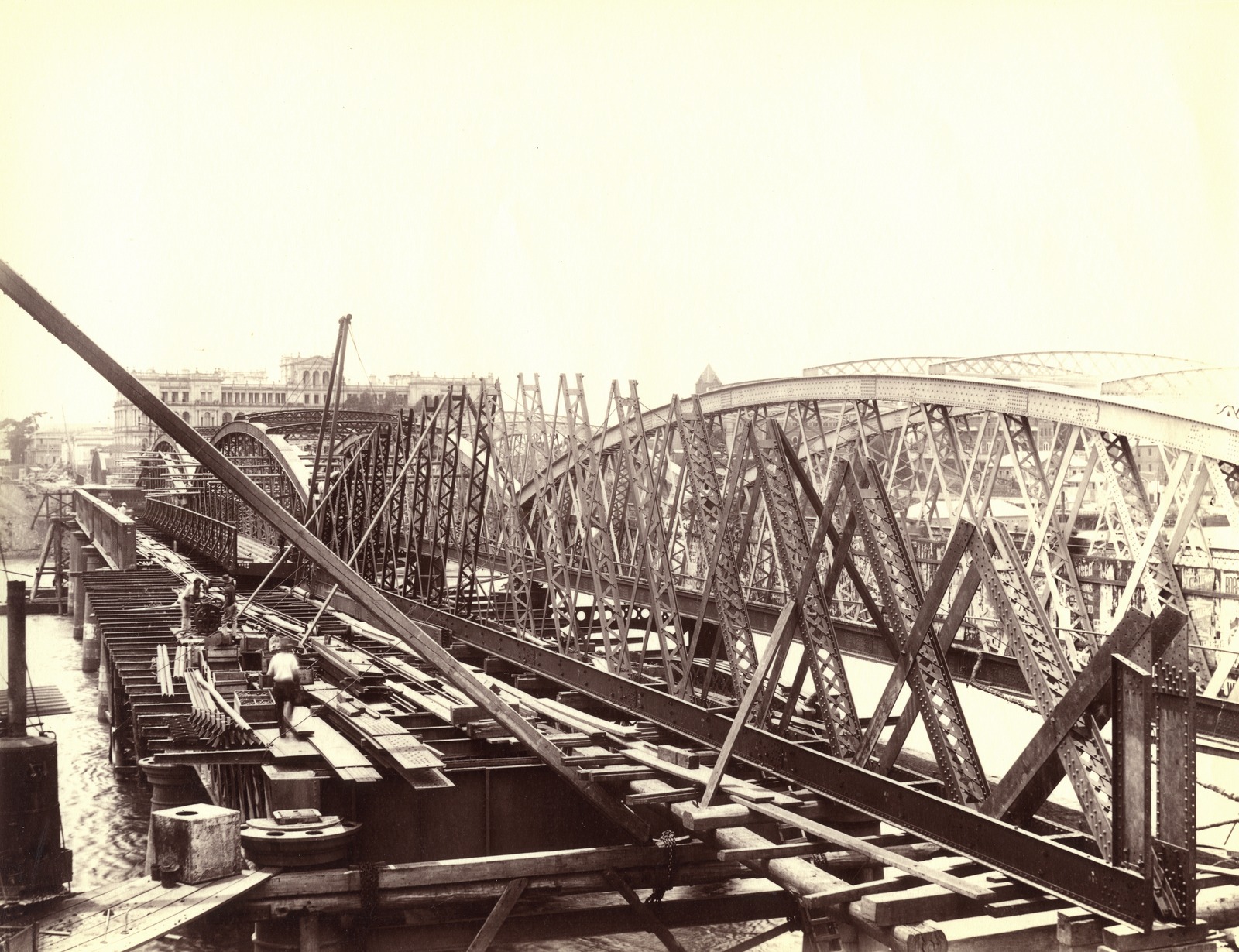 Second permanent Victoria Bridge, Brisbane, 1897