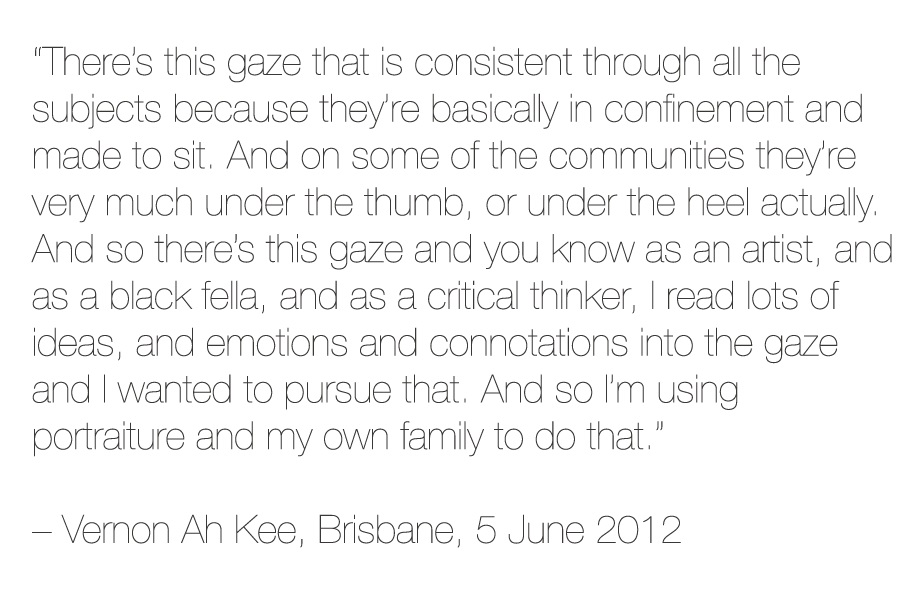 Vernon Ah Kee, Brisbane, 5 June 2012