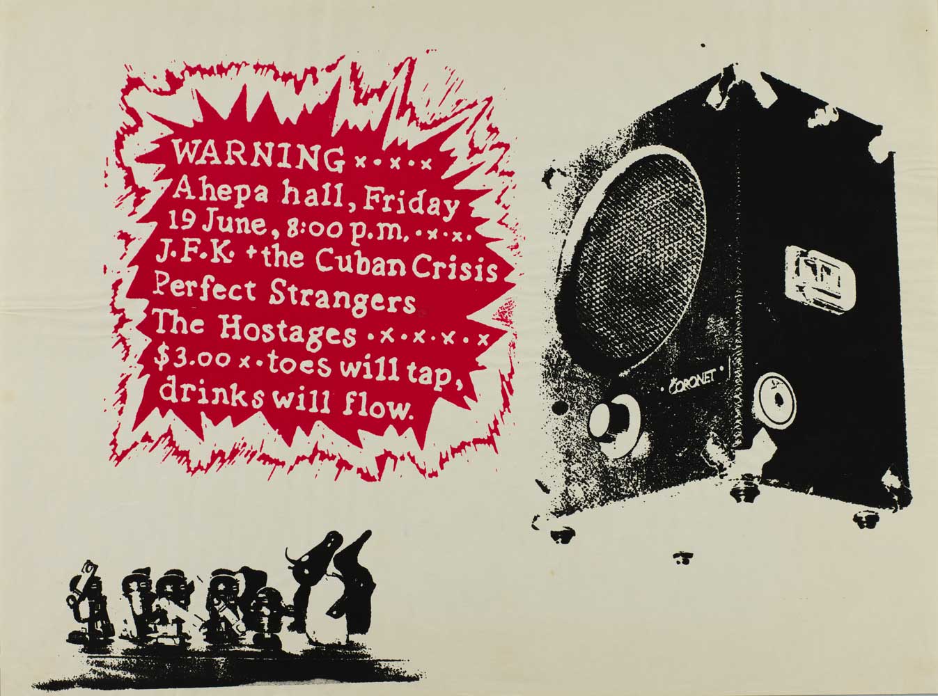 Warning x.x.x. 1981 music poster