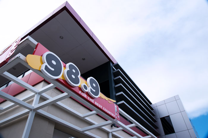 Exterior view of the 98.9FM building | State Library of Queensland