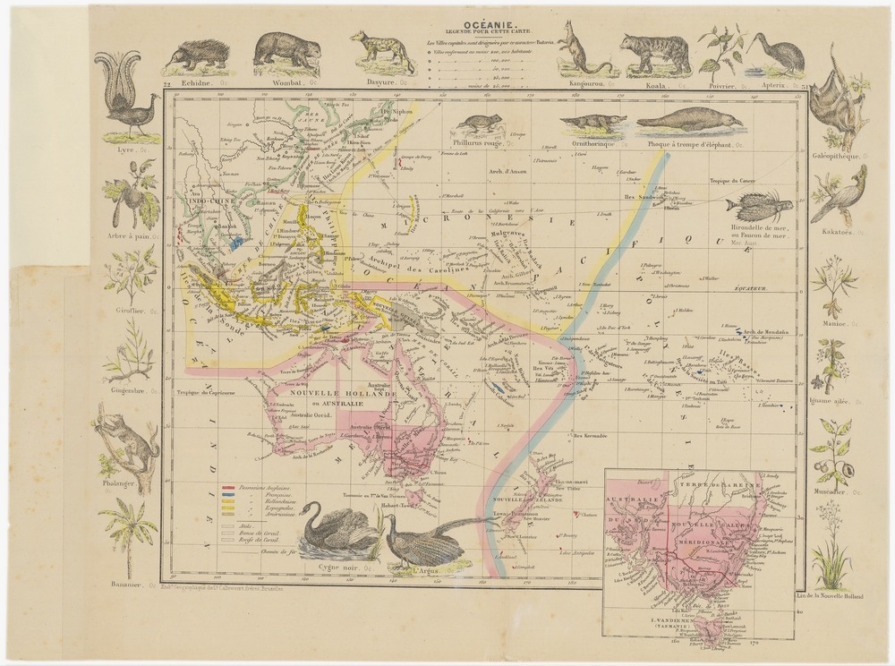 Oceanie (1869 map). State Library of Queensland | State Library of ...