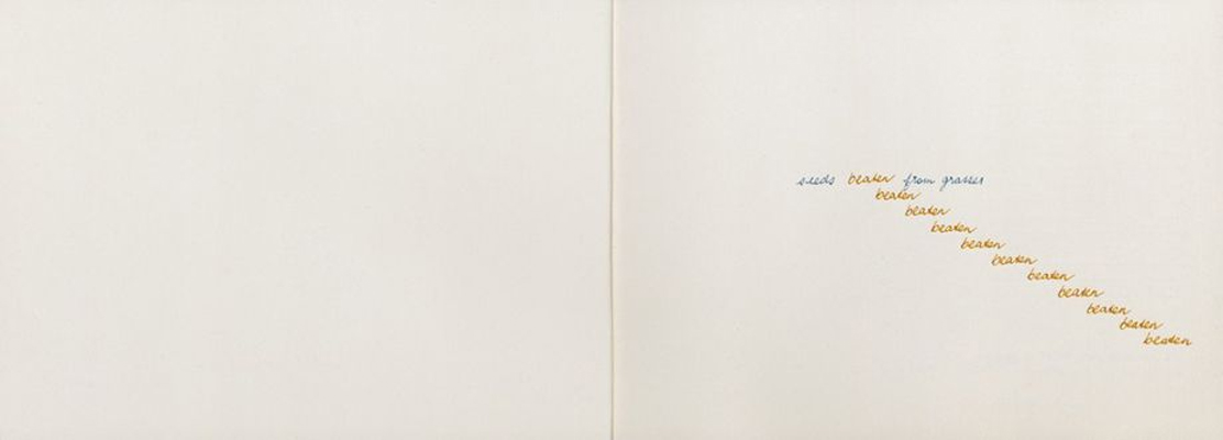 Drawing on the ground pages from artist book 3