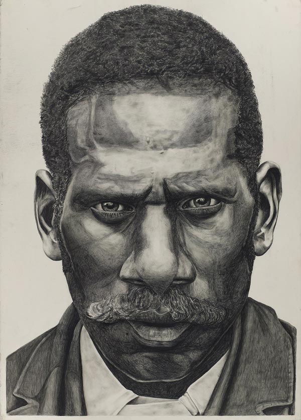 Dylan Mooney Stop and Stare Series, 2018 Pencil and charcoal on paper John Oxley Library, State Library of Queensland Accession no. 31872