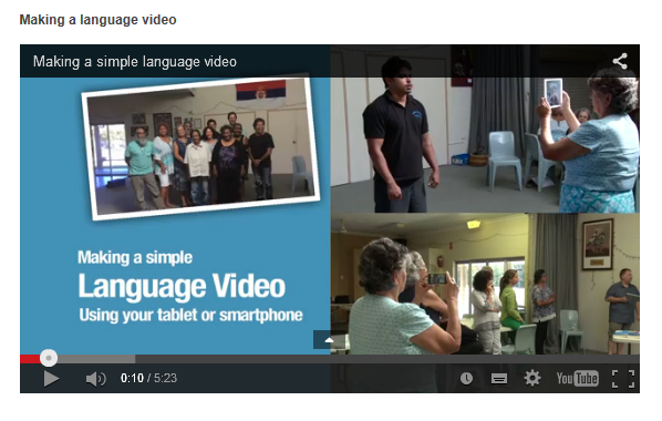 Language Writing Video Making a language video. | State Library of Queensland
