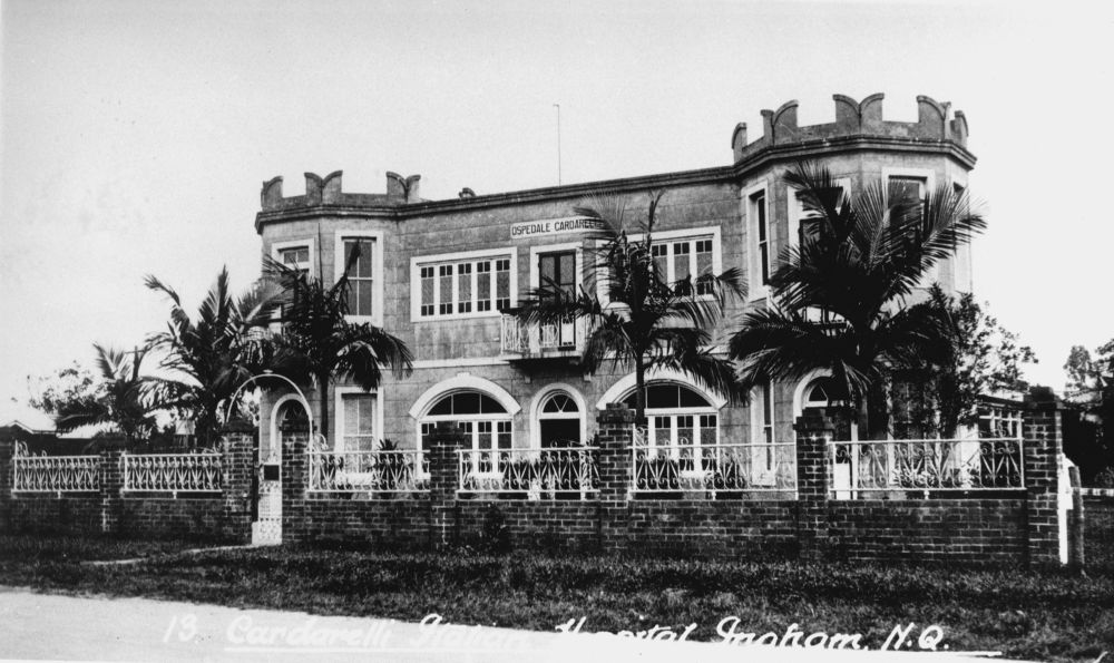 Front of the Cardarelli Italian Hospital in Ingham, Queensland, ca. 1936