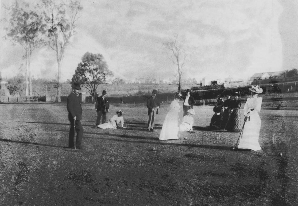 Croquet popular pastime in Queensland, yesterday and today State