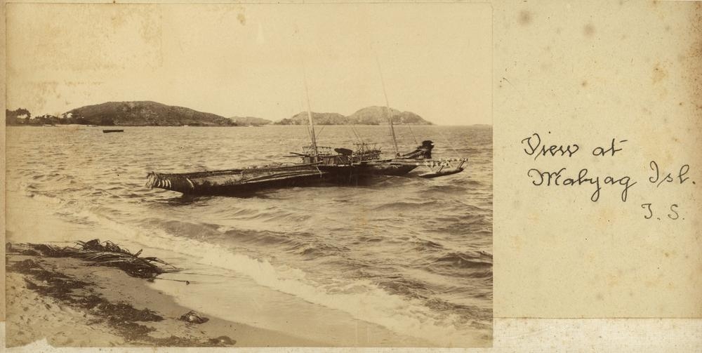 View of Mabuiag Island in the Torres Strait far north Queensland. John Oxley Library, State Library of Queensland. Image APO-032-0001-0023 
