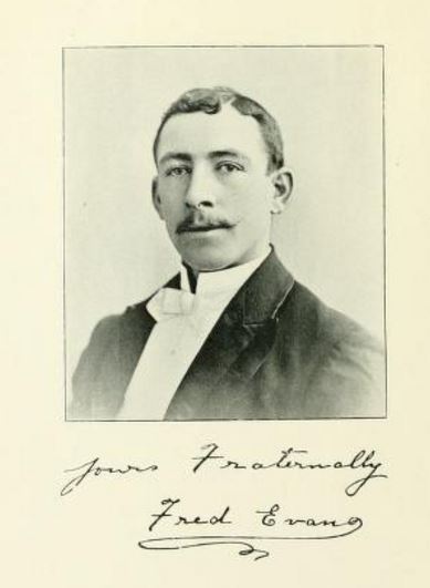 Fred P Evans. From Psychography; marvelous manifestations of psychic power given through the mediumship of Fred P. Evans, known as the "independent slate-writer, 1893