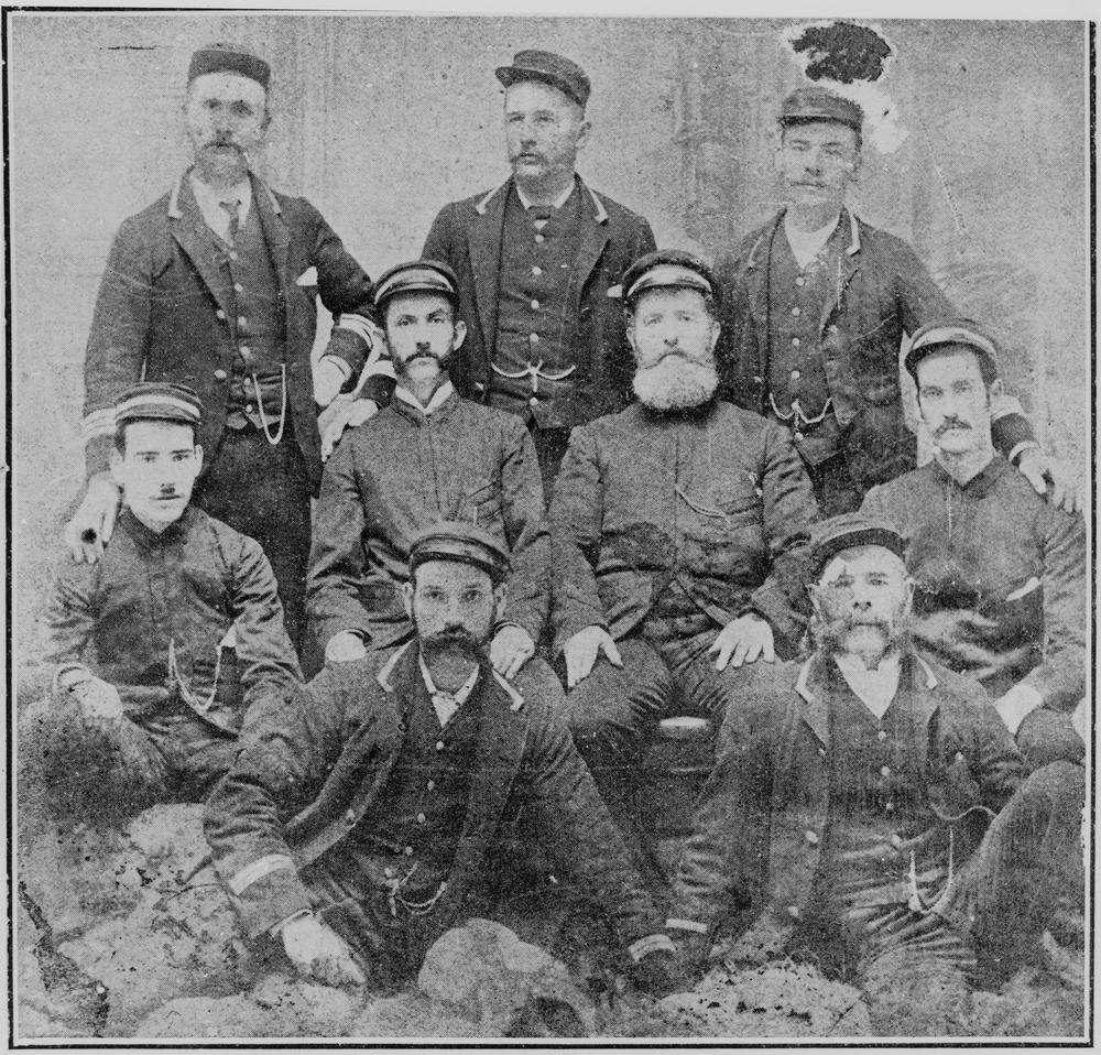 Early day northern Queensland railway men, 1880s