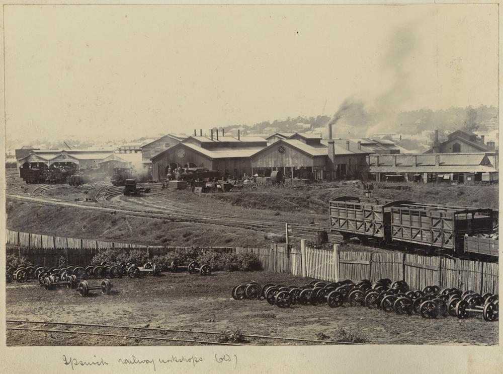 Ipswich railway workshops ca.1890.