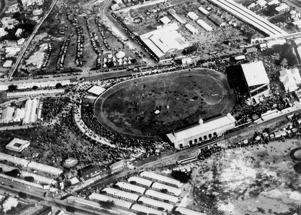 Aerial view of the Exhibition Ground and surrounding area, Brisbane ca. 1925
