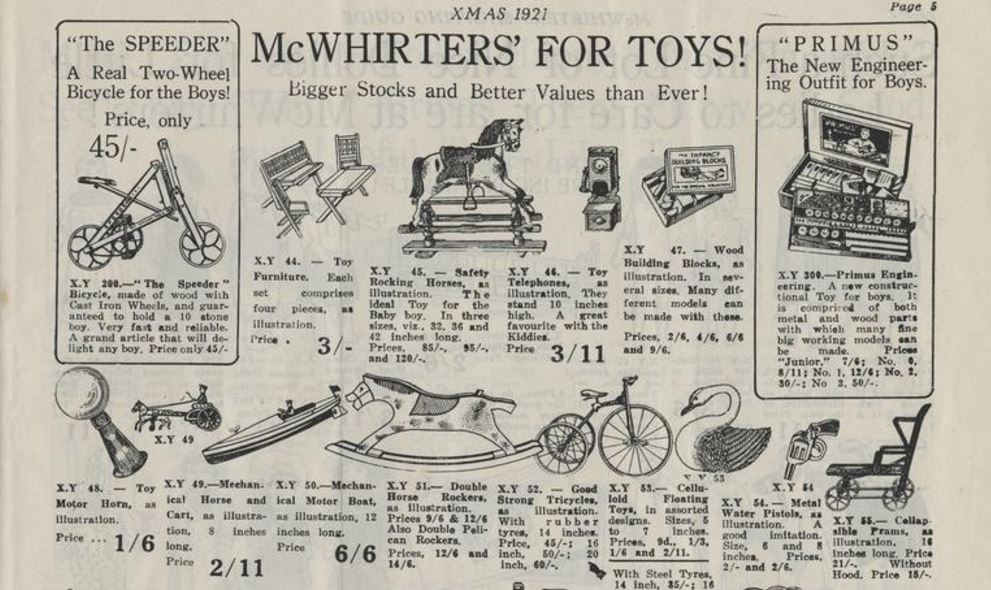 McWhirters' Shopping Guide XMAS 1921 p.5