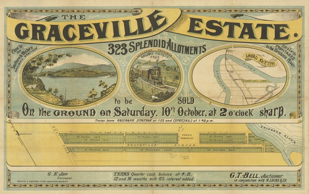 Graceville Estate, 1885 (Map of the Week) State Library Of Queensland