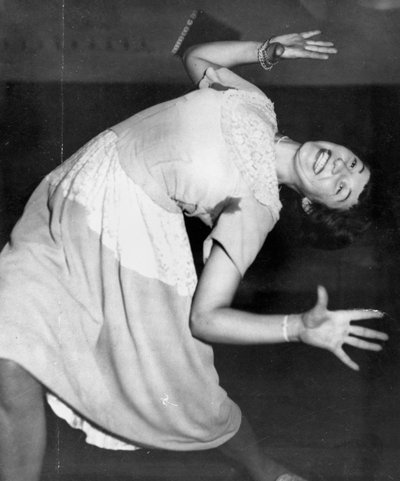 Lee Celledoni dancing the Jitterbug, 1947
