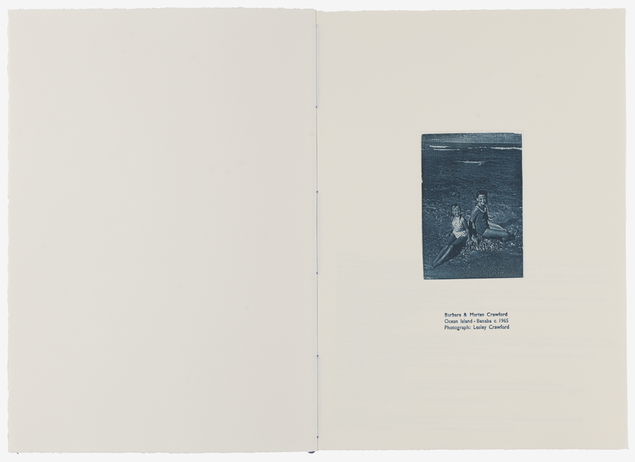 Picturing the Island, Marian Crawford artist book, Ocean Island