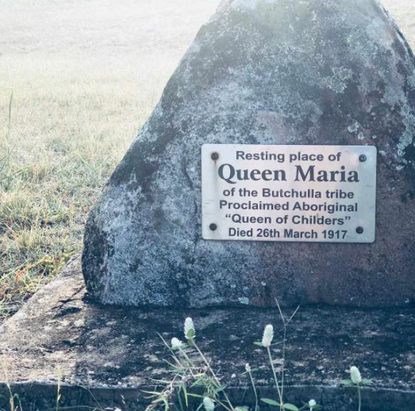 "Queen" Maria Cemetery stone – contributed by Brian Thomson