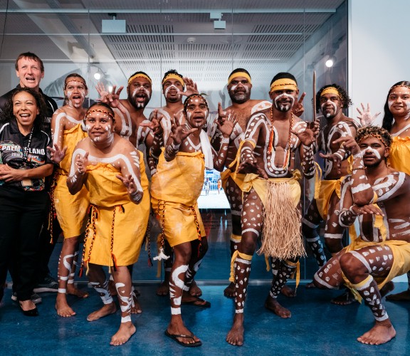 Bwgcolman Dancers at the Palm Island and Our People Exhibition Launch