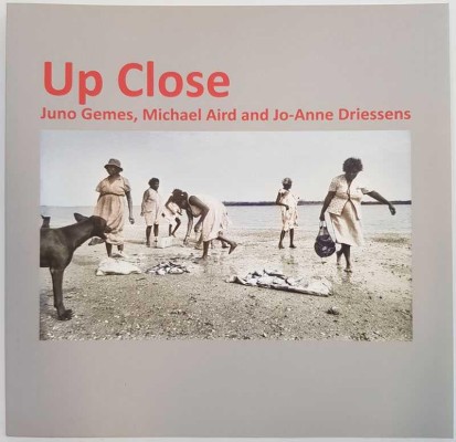 Up Close book cover with photo of First Nations people on a beach.