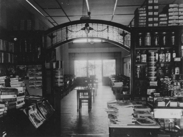 Ladies dining room of the Logos Brothers Central Cafe and Store, Blackall, 1929