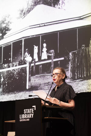 Dr Joanne Dolley presenting at Research Reveals