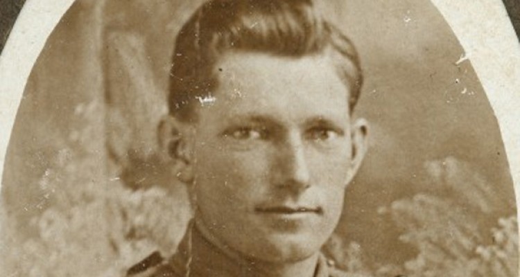 Studio portrait of Joseph Cecil Thompson of the 9th Infantry Battalion, 1916-1918