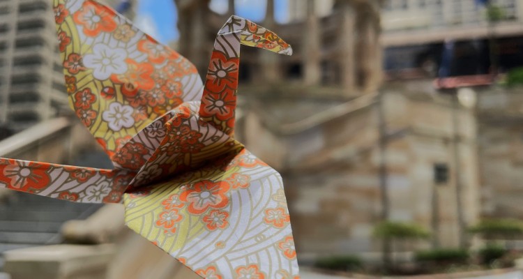 Paper Crane Anzac Square, Brisbane