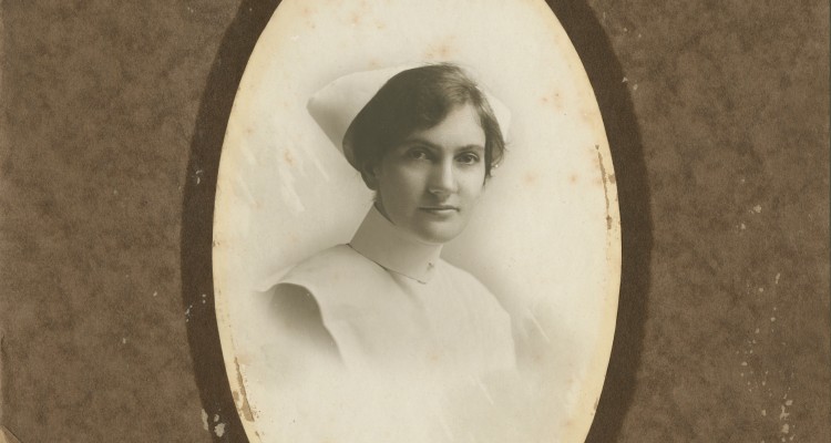 Portrait of Nurse Alice Imison in uniform, 1917, John Oxley Library, State Library of Queensland