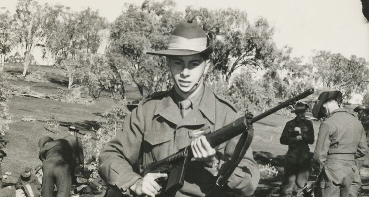 Pte Douglas Javing Salveron during National Service training at Kapooka.