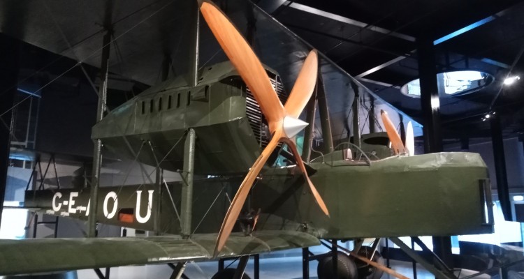 The Vickers Vimy at Adelaide Airport.