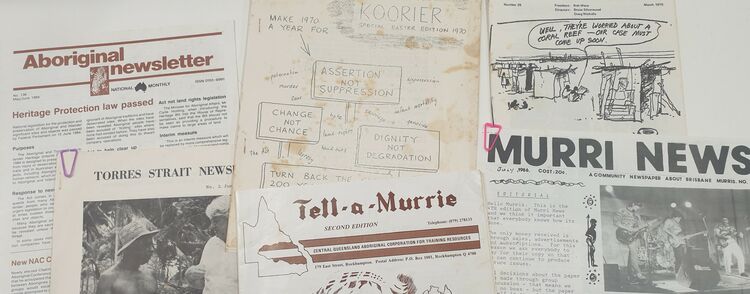 A selection of newsletters from the Lambert McBride collection. State Library of Queensland