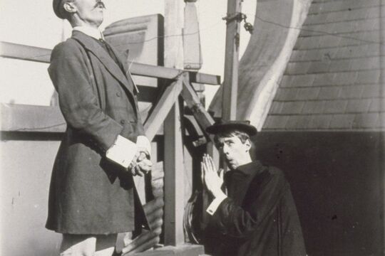 Photograph of Lionel and Norman Lindsay play acting Acc. 6067