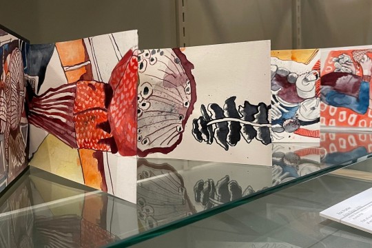 Ama goya, 2019, concertina-folded artist's book