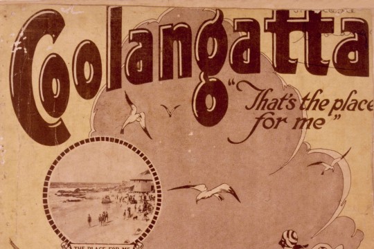 Sheet music cover, Coolangatta that's the place for me.